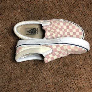 Magenta Pink Women's Checkered Vans